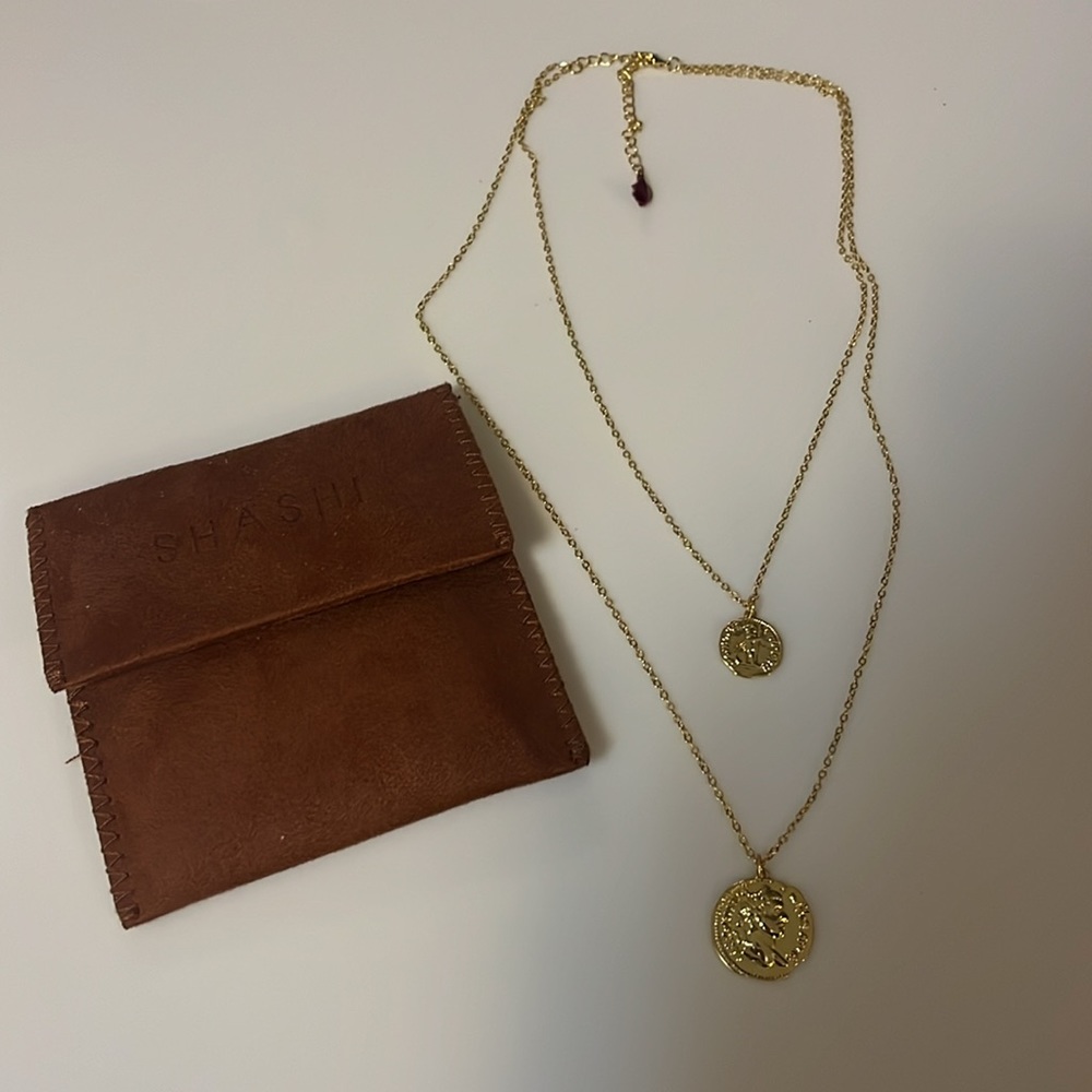 NWB Shashi 18K Gold-plated Double Armor Necklace